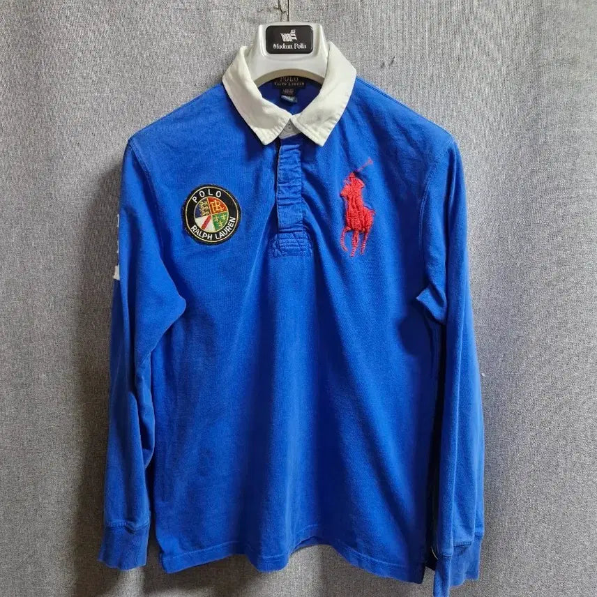 [BUNJANG] Polo Ralph Lauren Big Pony Long Sleeve Rugby Shirt (Blue) / 폴로랄프로렌 빅포니 롱슬리브 90~85