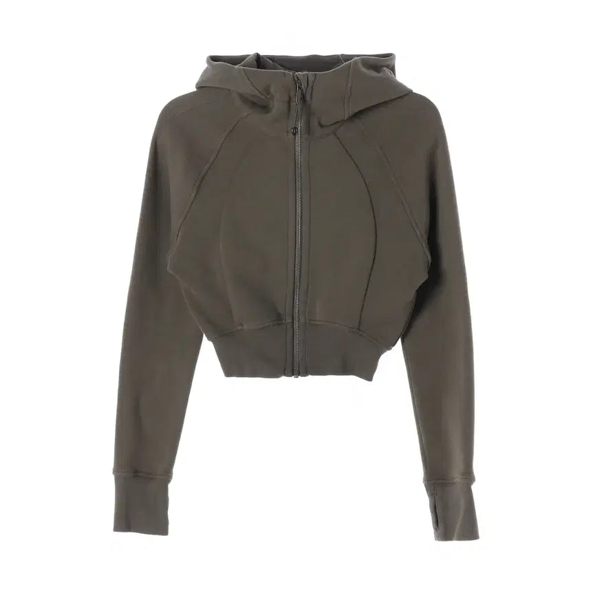 [BUNJANG] Lululemon 24SS Scuba Oversized Full Zip Cropped Hoodie / 룰루레몬 24SS Scuba 스쿠바 오버사이즈 풀집 크롭핏 후드집업