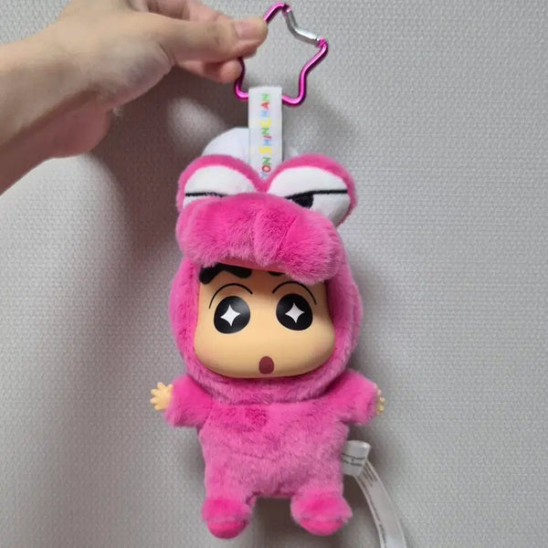 [BUNJANG] Crayon Shin-chan Shinnosuke Waniyama-san Outfit Plush Keychain / 짱구는못말려 짱구 와니야마상 Top Toy 인형 키링