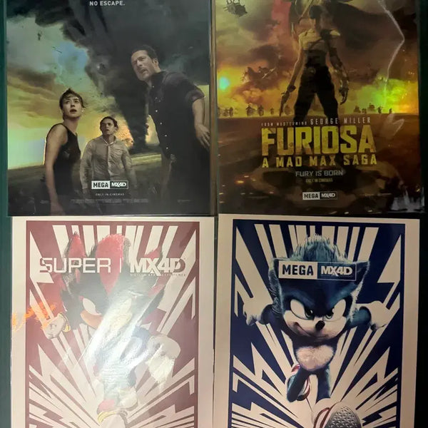 [BUNJANG] MX4D Movie Posters - Furiosa, Twisters, Sonic 3 / 영화 mx4d 포스터 팝니다