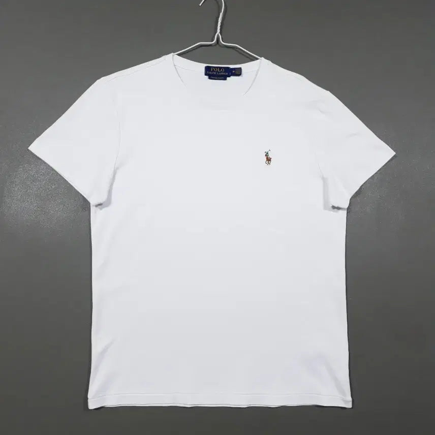 [BUNJANG] Polo Ralph Lauren New Multi-Pony Custom Soft Cotton Short Sleeve T-Shirt White M / 폴로 랄프로렌 신형 큐알 멀티포니 커스텀 소프트 코튼 반팔티 화이트 M