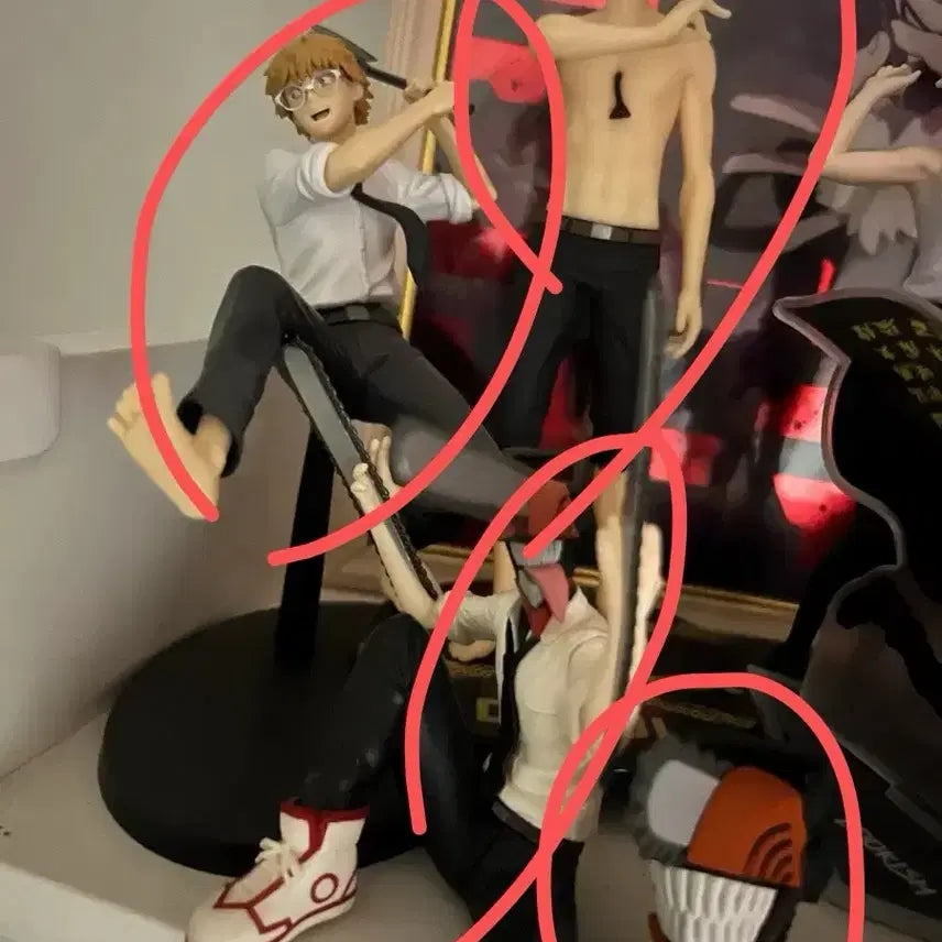 [BUNJANG] Chainsaw Man Denji Figure Bundle Set / 체인소맨 덴지 피규어 일괄판매