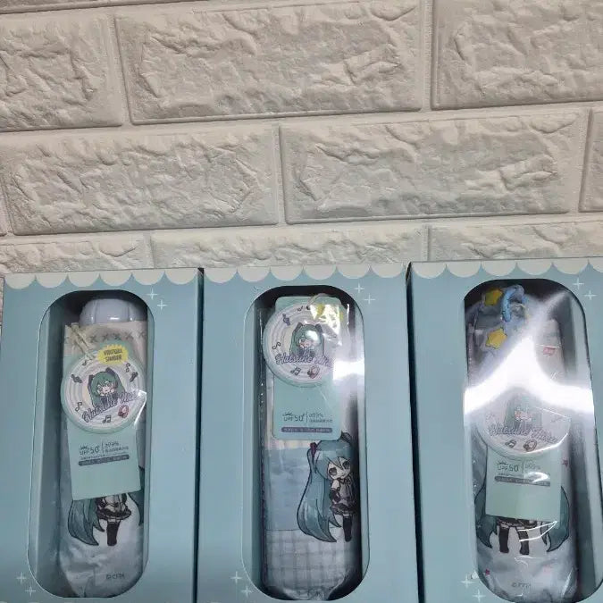 [BUNJANG] Hatsune Miku Umbrella 3-Piece Set / 하츠네미쿠 우산 3개 세트 개당가격 3개구매20000원