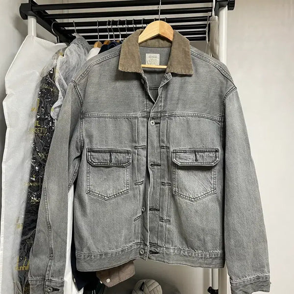 [BUNJANG] Khakis Dungerees Jacket (L) / khakis 카키스 덩가리 자켓(L)