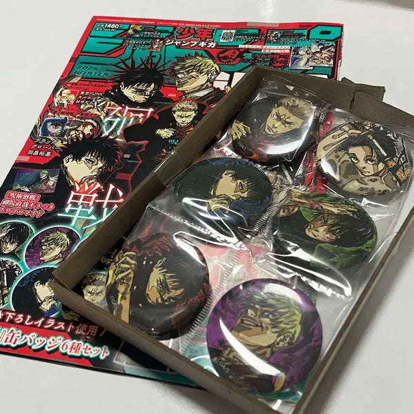 [BUNJANG] Jujutsu Kaisen Giga Jump Winter 2026 Exclusive Badge Set (6 Types) / 주술회전 뱃지 기가점프 2026 겨울 특전 뱃지 6종 세트