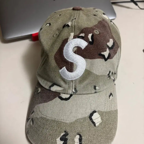 [BUNJANG] Supreme Desert Camo S Logo Ball Cap / 슈프림 데저트 카모 S 로고 볼캡