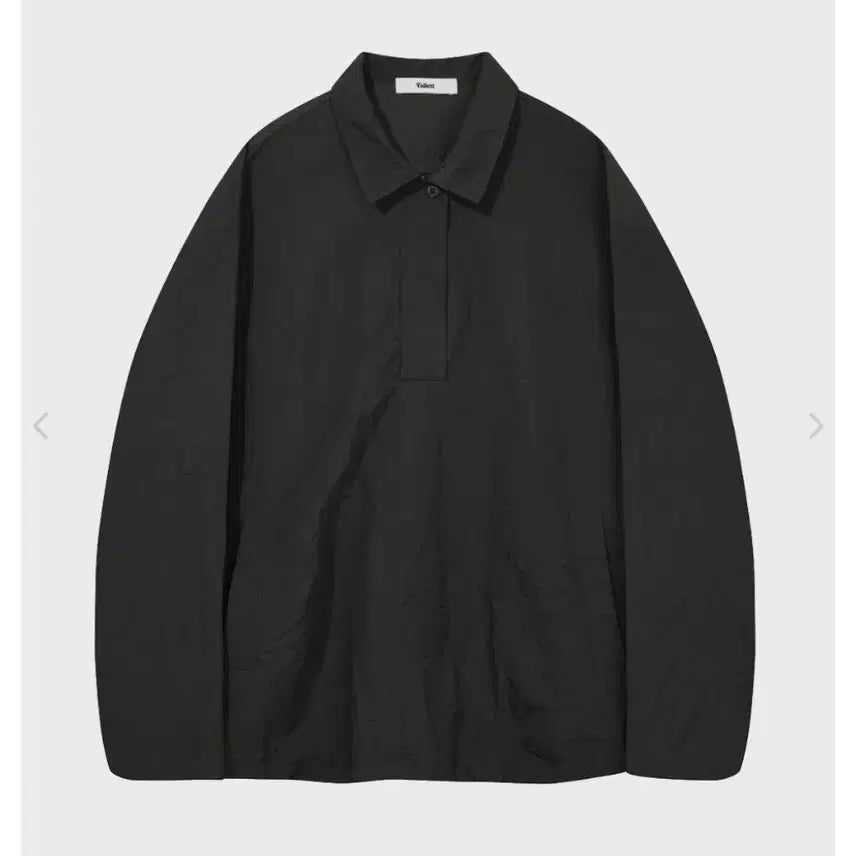 [BUNJANG] PALLET Minimal Collar Anorak Jacket Black Running Jacket Windbreaker / 팔렛 단종 미니멀 카라 아노락 자켓 블랙 러닝 자켓 바람막이