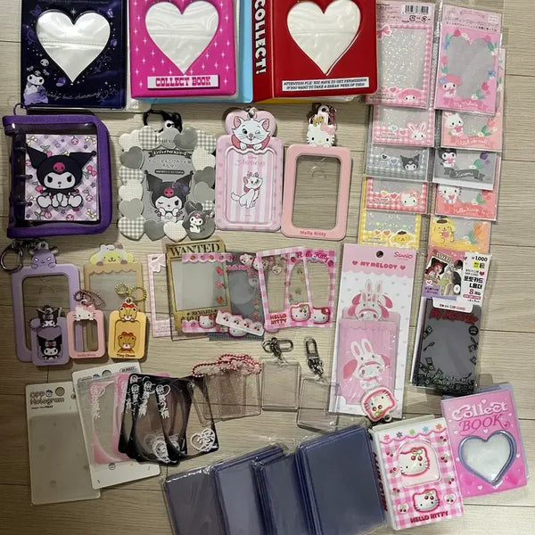 [BUNJANG] Sanrio Various Character Photocard Holder & Deco Supplies Bundle Set / 포카앨범 포카홀더 폴꾸용품 증사홀더 덕질용품 산리오 정품 일괄