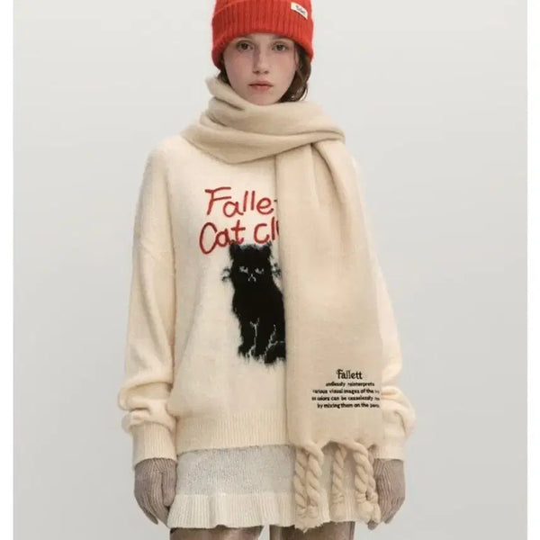 [BUNJANG] Pallet Oversized Story Logo Muffler Beige / 팔렛 단종 오버사이즈 스토리로고 머플러 베이지