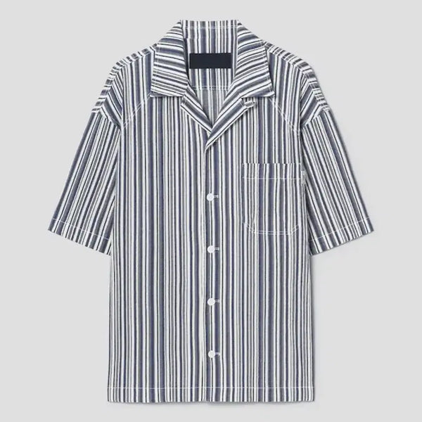 [BUNJANG] Juun.J 26SS Fancy Stripe Shirt Size 46 / 준지 팬시 스트라이프 셔츠 26ss [46]