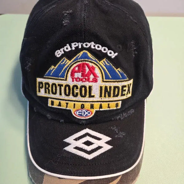 [BUNJANG] Protocol Index Racing Cap - Black / 프로토콜 인덱스 레이싱 캡 블랙