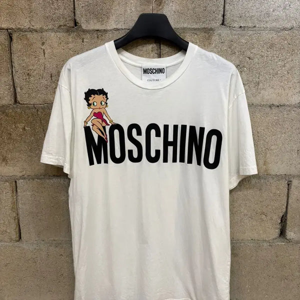 [BUNJANG] Moschino Betty Boop Graphic T-Shirt (Medium) / 모스키노 베티 붑 반팔 티셔츠