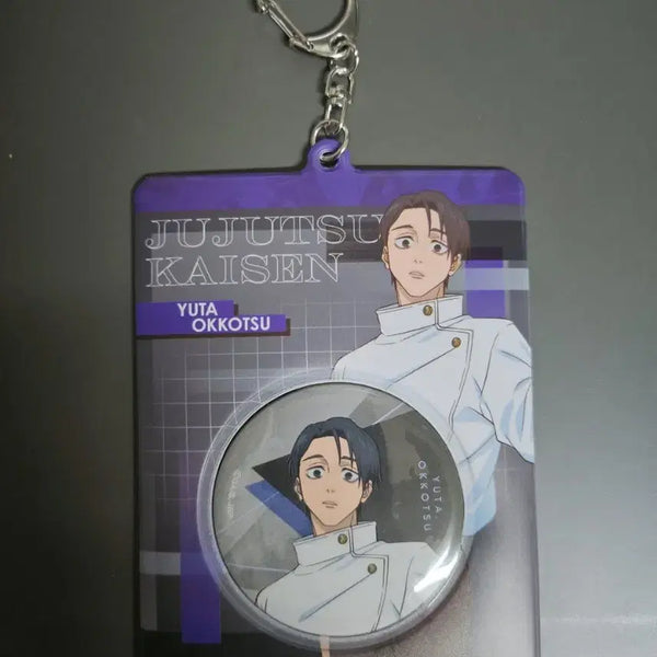 [BUNJANG] Jujutsu Kaisen Yuta Okkotsu Shien Remnant JF 2026 Can Badge Holder + Can Badge Bundle Set / 주술회전 옷코츠 유타 사멸회유 JF 2026 캔뱃지 홀더+캔뱃지 일괄