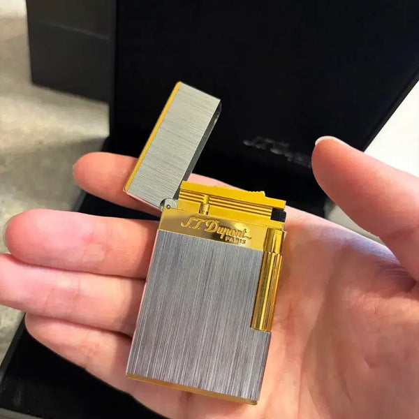 [BUNJANG] S.T. Dupont Line 2 Brushed Combi Lighter / 듀퐁라이터 라인2 브러쉬드 콤비