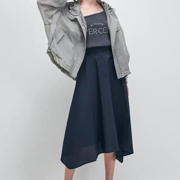 [BUNJANG] SYSTEM Women's Summer Oversized Cropped Windbreaker / 한섬 시스템 SYSTEM 여성 여름 오버핏 크롭 바람막이