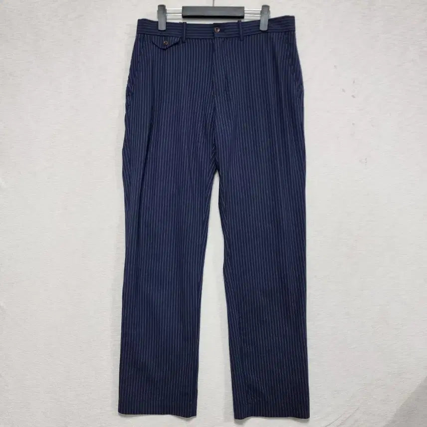 [BUNJANG] Polo Golf Men's Summer Stretch Pants 33 Inch Navy Stripe / 폴로골프 여름스판 팬츠 남자33인치ㅡ0420ㅁㅁ