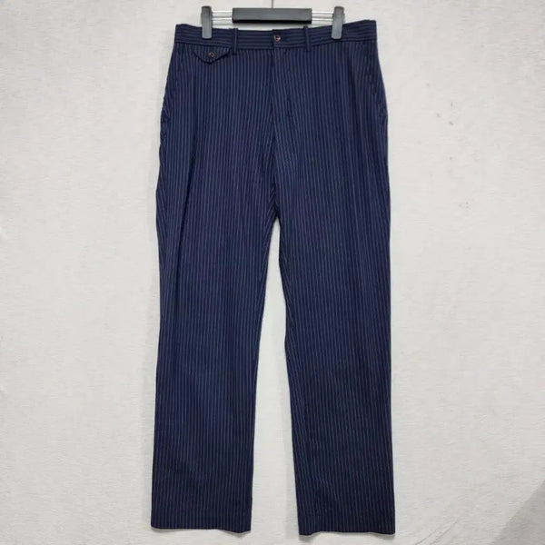 [BUNJANG] Polo Golf Men's Summer Stretch Pants 33 Inch Navy Stripe / 폴로골프 여름스판 팬츠 남자33인치ㅡ0420ㅁㅁ