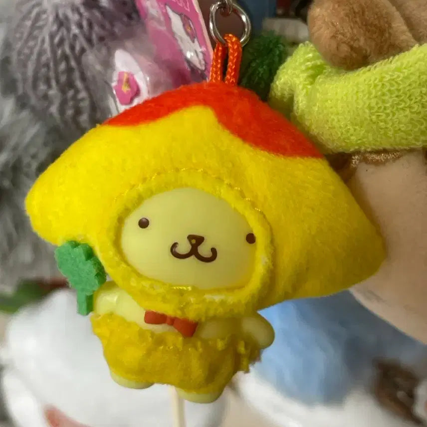 [BUNJANG] Pompompurin Omurice Chibi Tomo Keychain / 폼폼푸린 오므라이스 일본 키링 치비토모