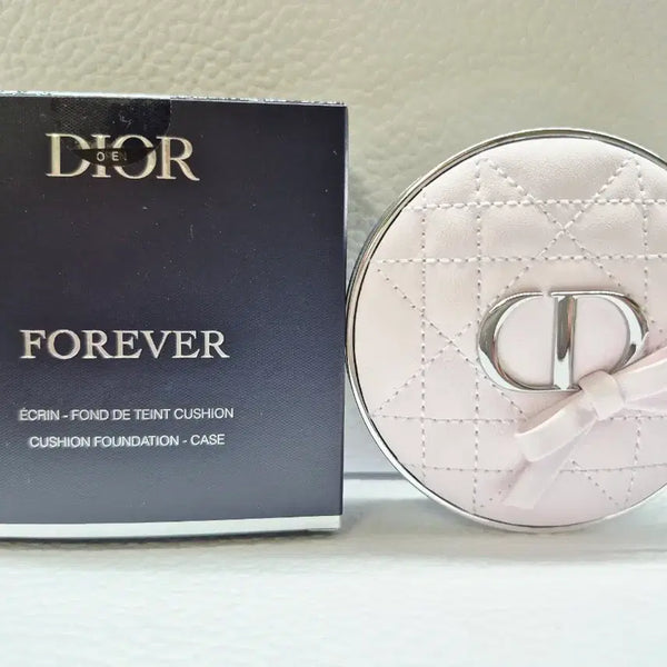 [BUNJANG] Dior Forever Cushion Skin Glow 0N Neutral Pink Bow Limited Edition Set / [한정판 새상품] 디올 포에버 쿠션 스킨 글로우 0N 뉴트럴 핑크 보우