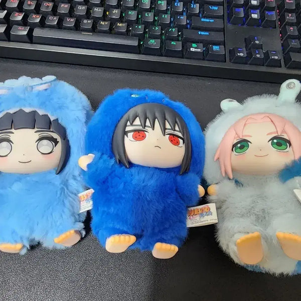[BUNJANG] Naruto Top Toy Plush Set - Hinata, Sasuke, Sakura / 나루토 탑토이 인형 세트