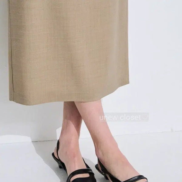 [BUNJANG] Time by Hanse The Toe Slingback Heels / 44만원짜리 한섬 Time 타임 토 슬링백 여름구두 힐 정장구두 출근 신