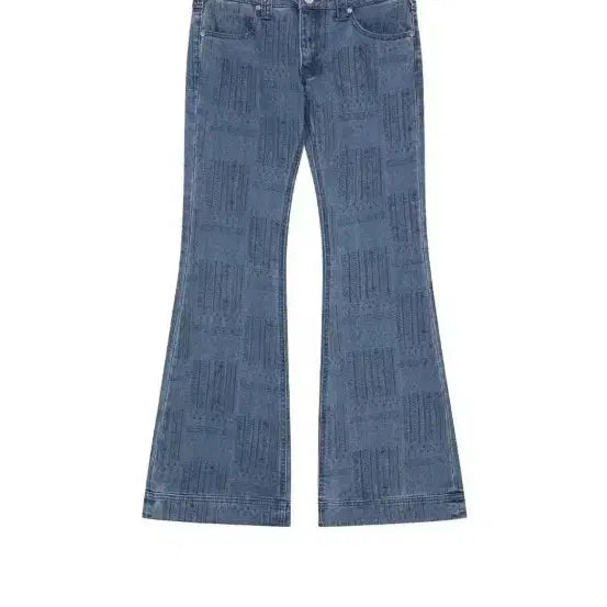 [BUNJANG] Bootcut Denim Pants with Wash Pattern / 부츠컷 데님 팬츠 워싱 패턴
