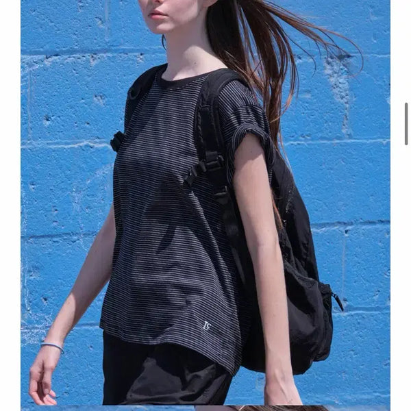 [BUNJANG] LOW CLASSIC Striped Short Sleeve T-Shirt and Skirt Set / 로우클래식 티셔츠+치마