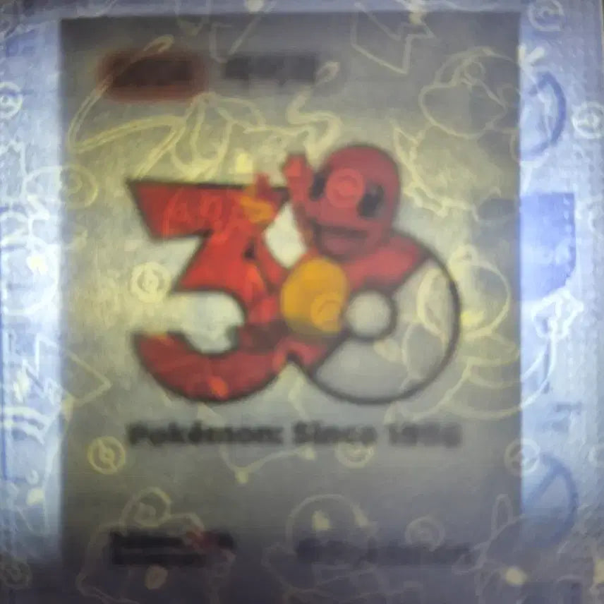 [BUNJANG] Pokemon 30th Anniversary Logo Seal Charmander / 포켓몬 띠부씰 시즌5 30주년 로고씰 파이리