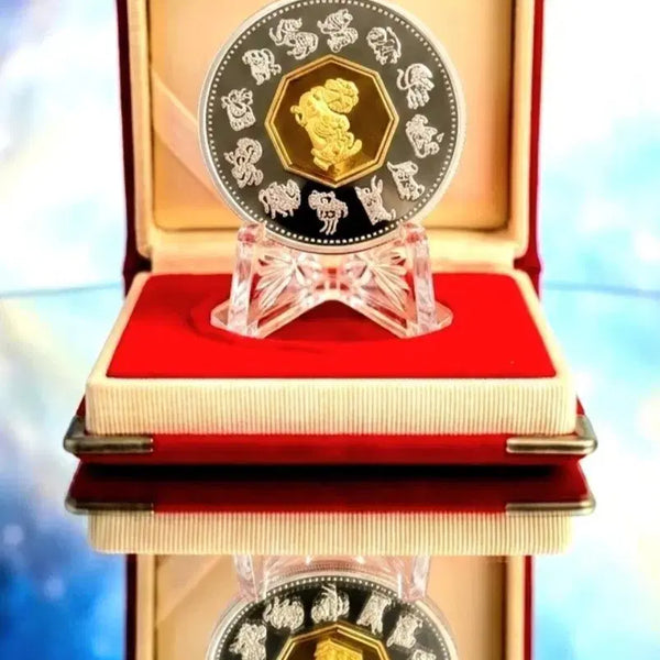[BUNJANG] 2000 Canada Zodiac Year of the Dragon 24k Gold Plated Sterling Silver Coin / 2000 캐나다 십이지신 24k 금도금 순은 34g 99.9% 실버