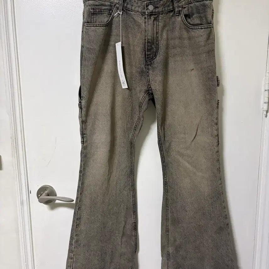 [BUNJANG] IMOSTANCE Flare Carpenter Jeans / 이모스탠스 플레어 카펜터 진