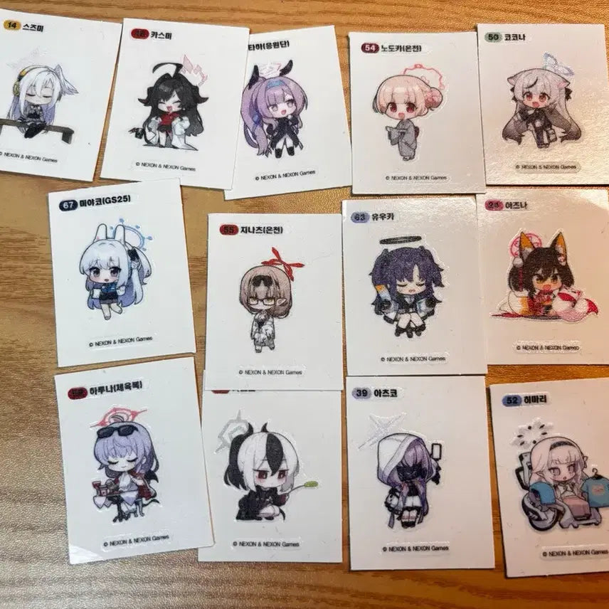 [BUNJANG] Blue Archive GS25 Series 1 Ttibu Seal Bundle Set / 블루아카이브 gs25 띠부씰1차 일괄