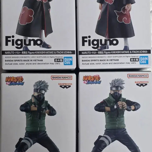 [BUNJANG] Banpresto Figuarts Naruto Kakashi & Itachi 4-Figure Set / 반프레스토 피그노 나루토 피규어 카카시 / 이타치 4종 세트