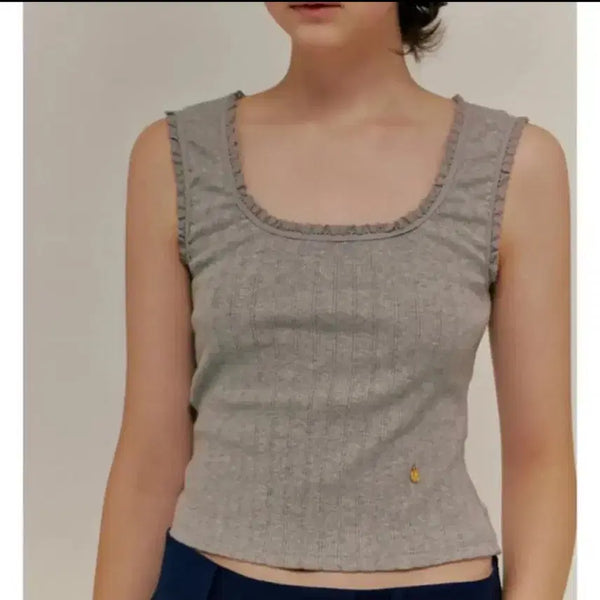 [BUNJANG] Overdue Flare Tank Top / 오버듀플레어나시