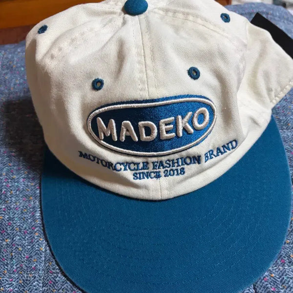 [BUNJANG] MADSKO Two-Tone Logo 6-Panel Cap / MADEKO TWO-TONE CAP BLUE