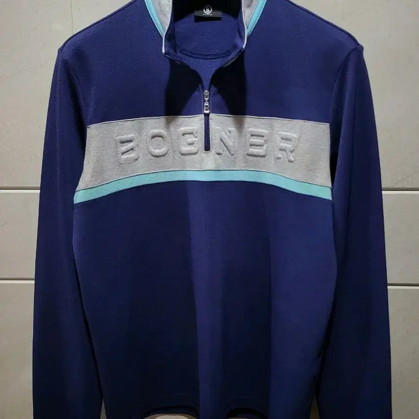 [BUNJANG] Bogner Golf Half-Zip T-Shirt Size 100 / 보그너 골프 쿨반집업티 100