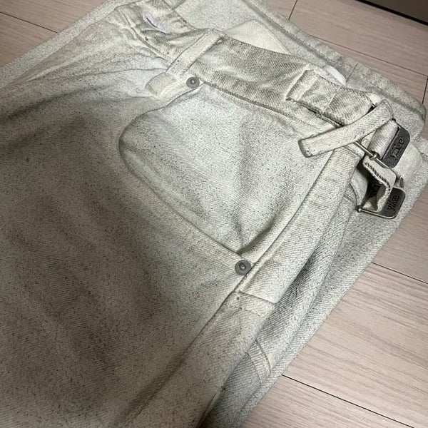 [BUNJANG] Yiyae Dirty Coating Jeans White S / [s] yiyae 더티 코팅진 화이트