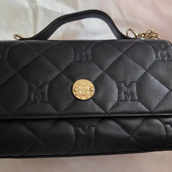 [BUNJANG] Metrocity Quilting Shoulder Bag Black / 메트로 시티  퀼팅 숄더백 블랙(새상품~급)