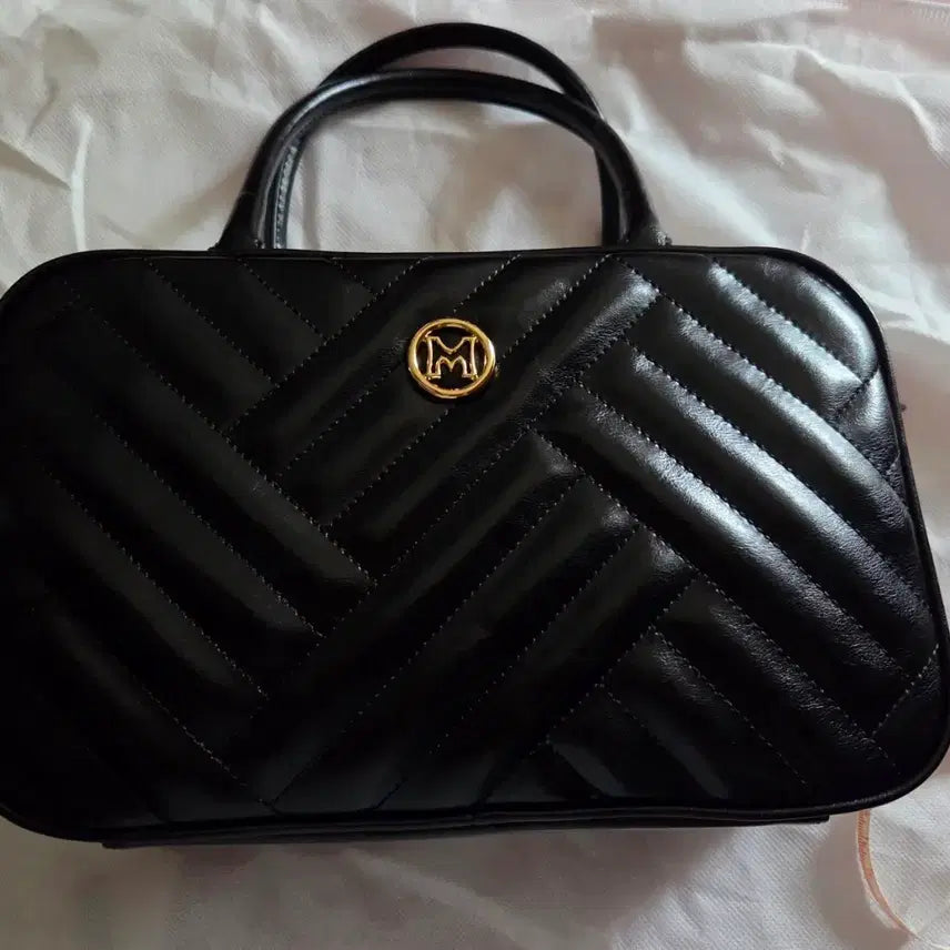 [BUNJANG] Misha Quilting Tote Bag Black / 미샤 퀼팅 토트백 블랙(새상품 같은)