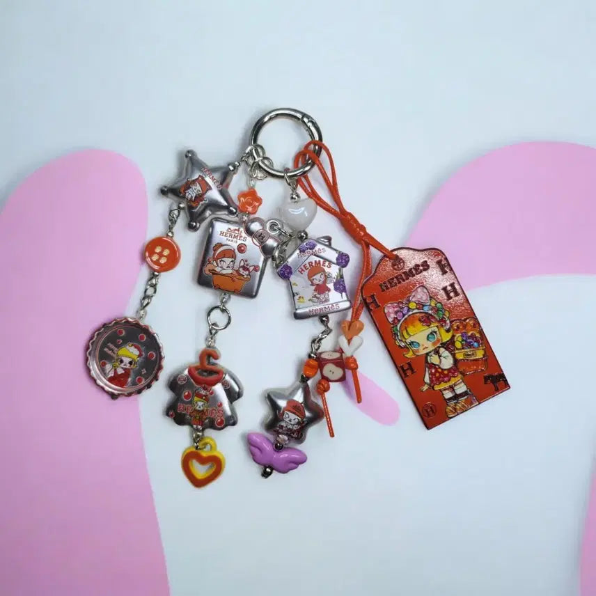 [BUNJANG] Handmade Bag Charm Keychain / 핸드메이드 백참 키링