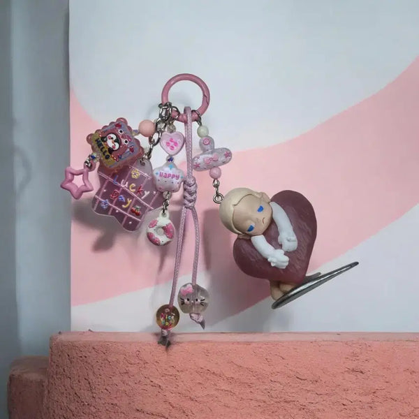 [BUNJANG] Jigga Figure Bag Charm Keychain / 지거 백참 키링