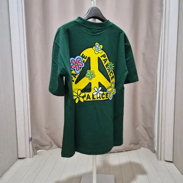 [BUNJANG] Palace P-Smear Flower Short Sleeve T-Shirt Green / 팔라스 피스마크 플라워 반팔 티셔츠 그린.새상품.무료배송