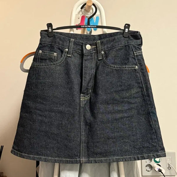 [BUNJANG] Raw Denim Skirt / 생지 데님 스커트 청치마