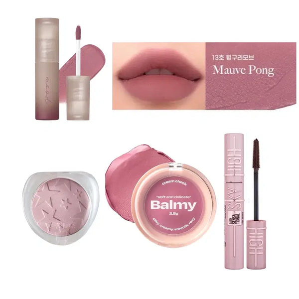 [BUNJANG] Peripera Ink Mood Matte Tint (Hingguri Mauve) + Eyeshadow + Cream Blush + Mascara Set / 페리페라 틴트 힝구리모브 +섀도우 +크림치크 +마스카라