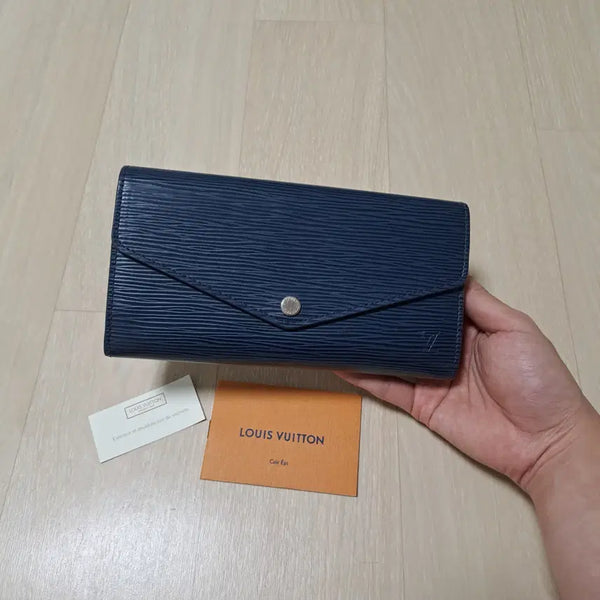 [BUNJANG] Louis Vuitton Sarah Epi Long Wallet Navy / [100%/정품] 루이비통 사라 에피 네이비 장지갑