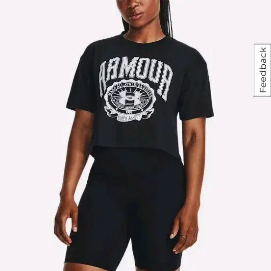 [BUNJANG] Under Armour UA Cropped T-Shirt / 언더아머 UA 크롭 티셔츠