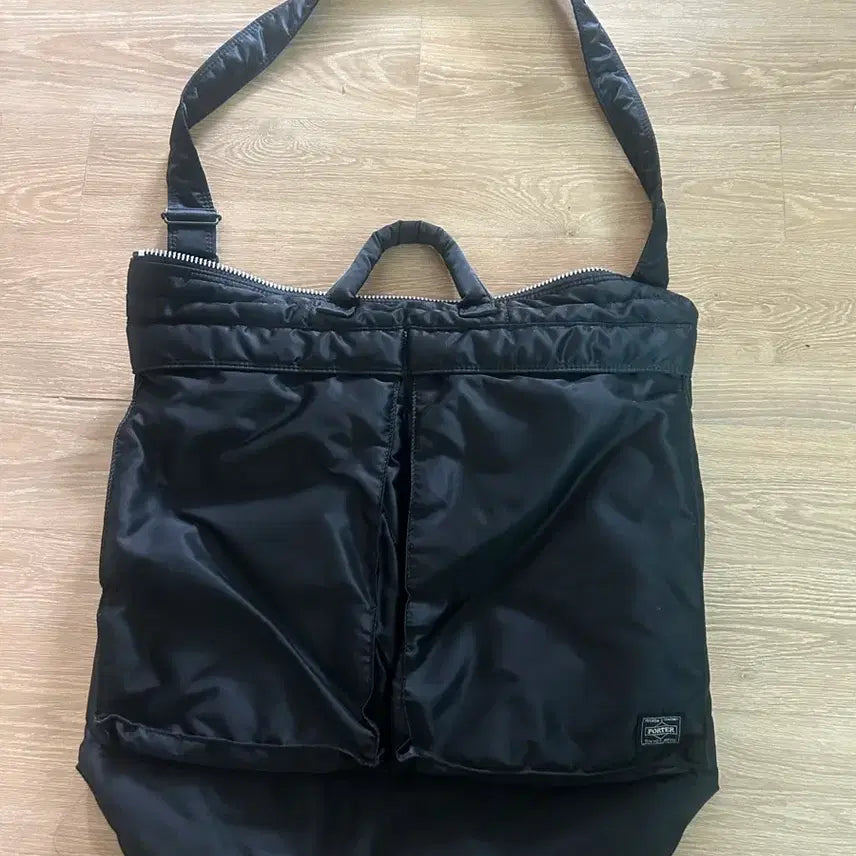 [BUNJANG] Porter Helmet Bag Tanker Shoulder Bag Black / 포터 헬멧백 탱커