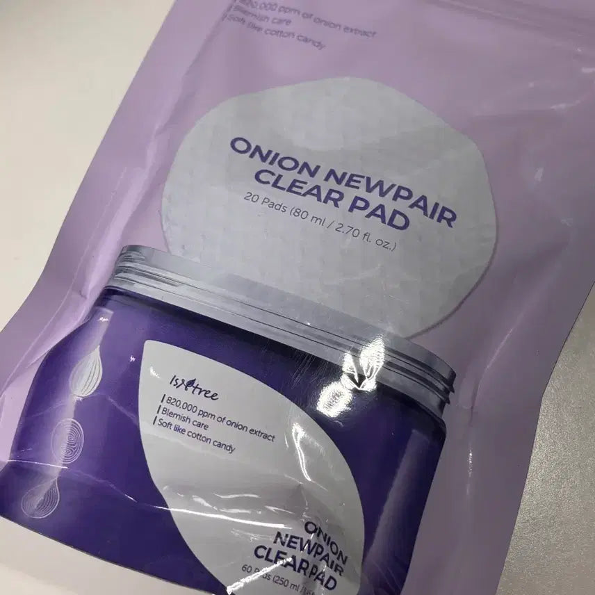 [BUNJANG] Isntree Onion Newpair Clear Pad 20ea / (새상품)이즈앤트리 어니언 뉴페어 클리어 패드 20매