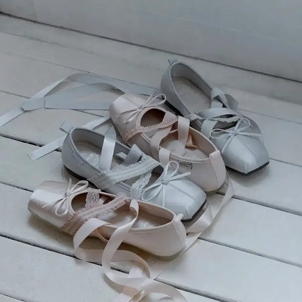[BUNJANG] Rockfish Weatherwear Banding Ballet Flats Pink / 락피쉬웨더웨어 밴딩 발레 플랫슈즈 핑크 230