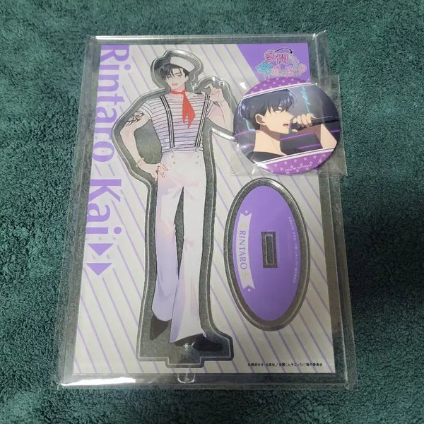 [BUNJANG] Tamon-kun, Which Way Are You Going?! Kai Rintaro Acrylic Stand & Can Badge Set / 타몬 군 지금 어느쪽?! 카이 린타로 블루레이 아크릴 스탠드 캔뱃지