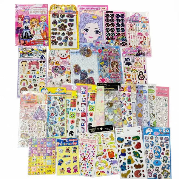 [BUNJANG] Vintage Sticker Album Collection: Aikatsu!, Precure, Pripara / 고전 스티커앨범 아이엠스타 프리큐어 프리파라  스티커 모음 일괄 문구